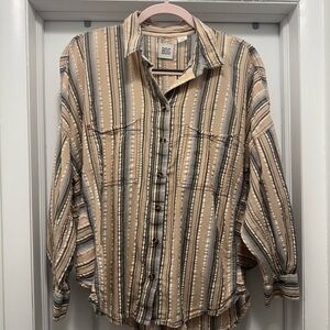 BDG Urban Outfitters Striped Button-Up Shirt